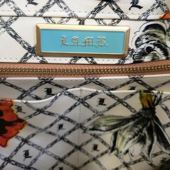 L.A.M.B. by Gwen Stefani Floral Design Leather Handbag - Picture 4 of 8